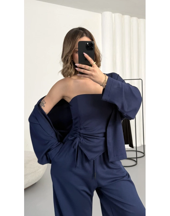 Sue Üçlü Takım - Lacivert