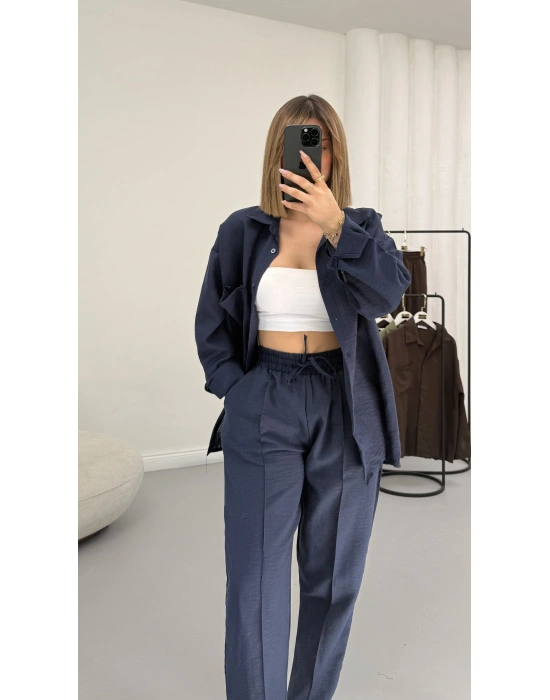 Minna Keten Takım - Lacivert