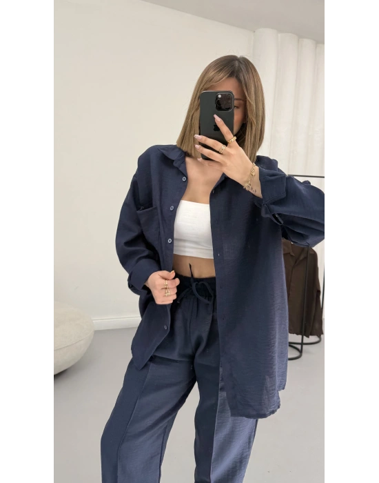 Minna Keten Takım - Lacivert