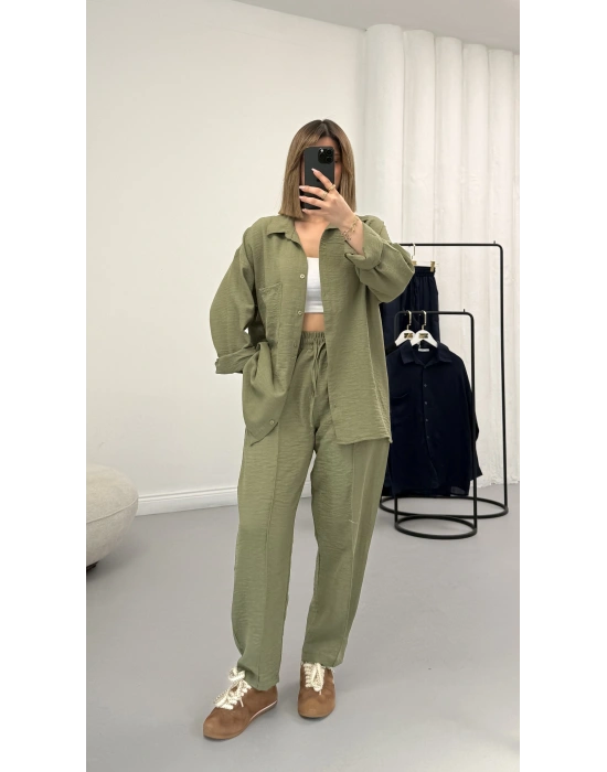 Minna Keten Takım - Haki