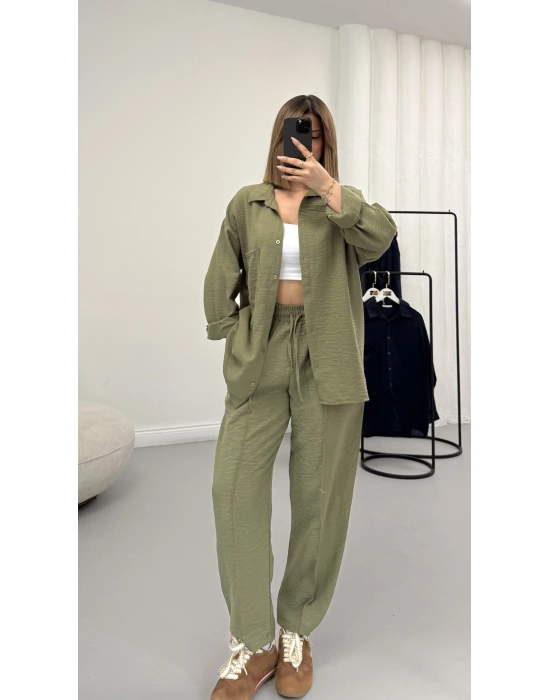 Minna Keten Takım - Haki