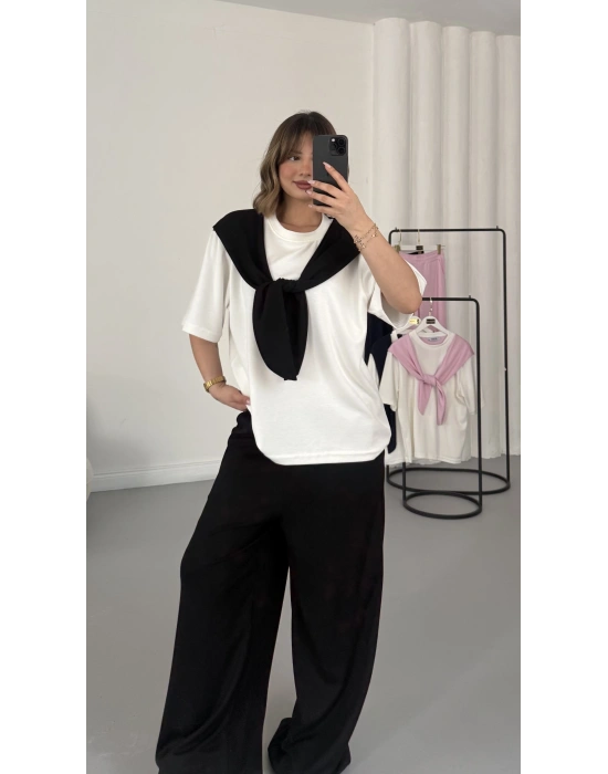 Gwen Parçalı Takım - Siyah