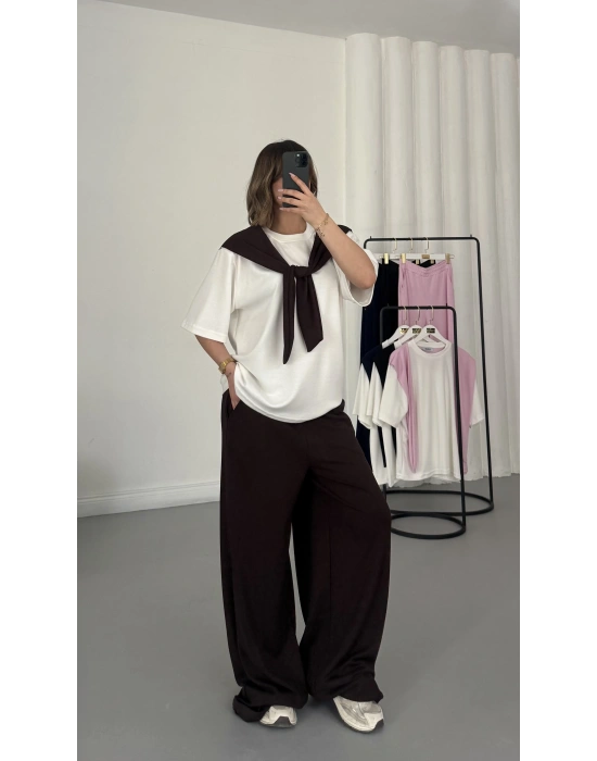 Gwen Parçalı Takım - Kahve