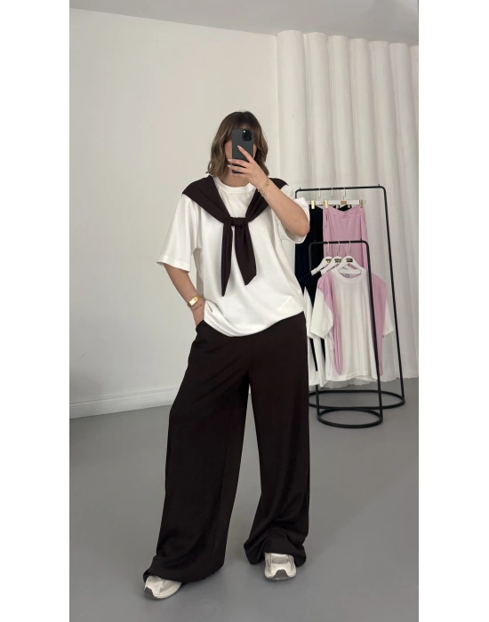 Gwen Parçalı Takım - Kahve