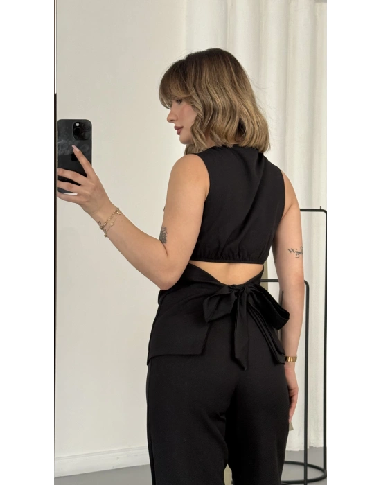 Linda Crep Takım - Siyah