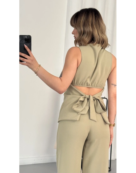 Linda Crep Takım - Haki