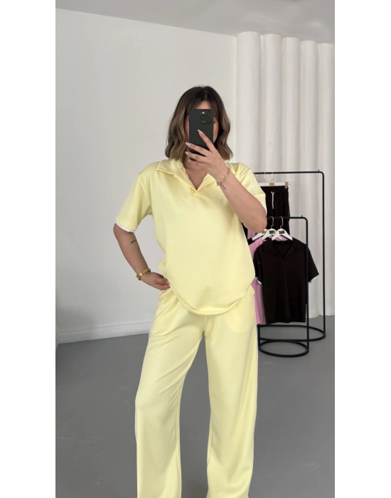 West Polo Yaka Takım - Sarı