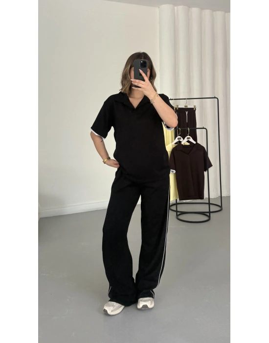 West Polo Yaka Takım - Siyah