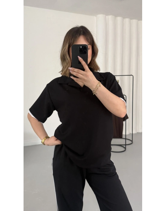 West Polo Yaka Takım - Siyah