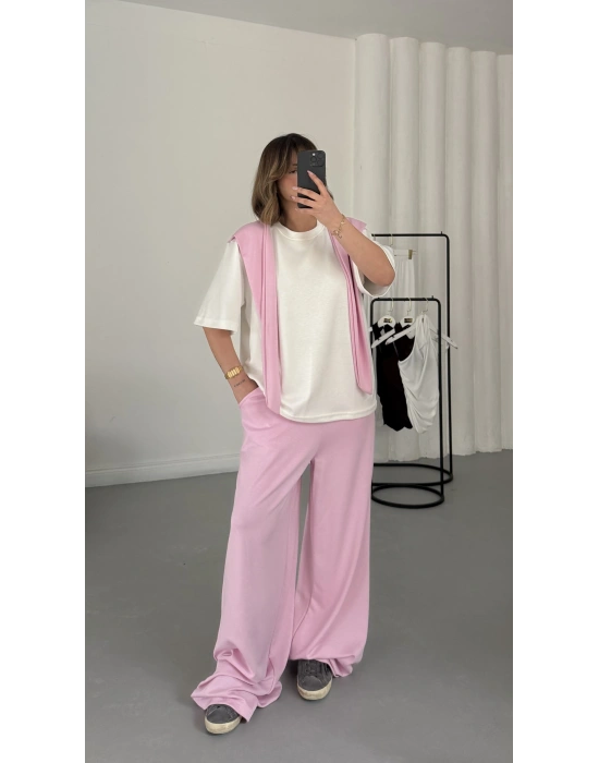 Gwen Parçalı Takım - Pembe