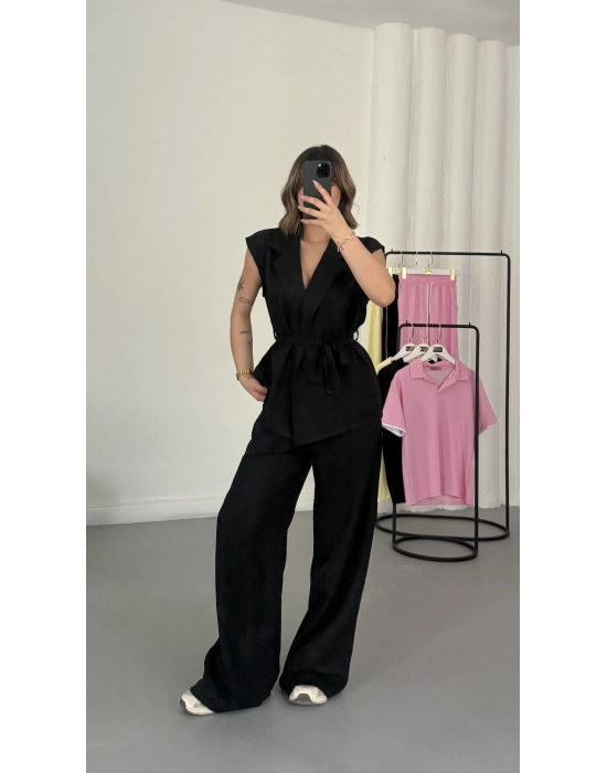 Alice Yelekli Takım - Siyah