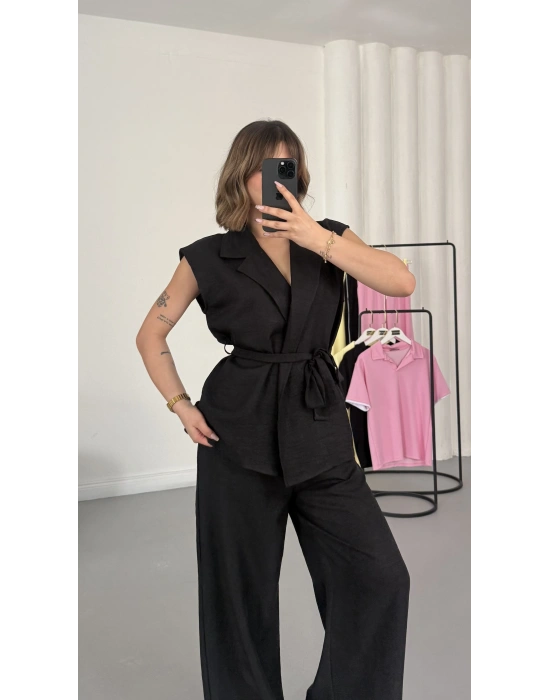 Alice Yelekli Takım - Siyah