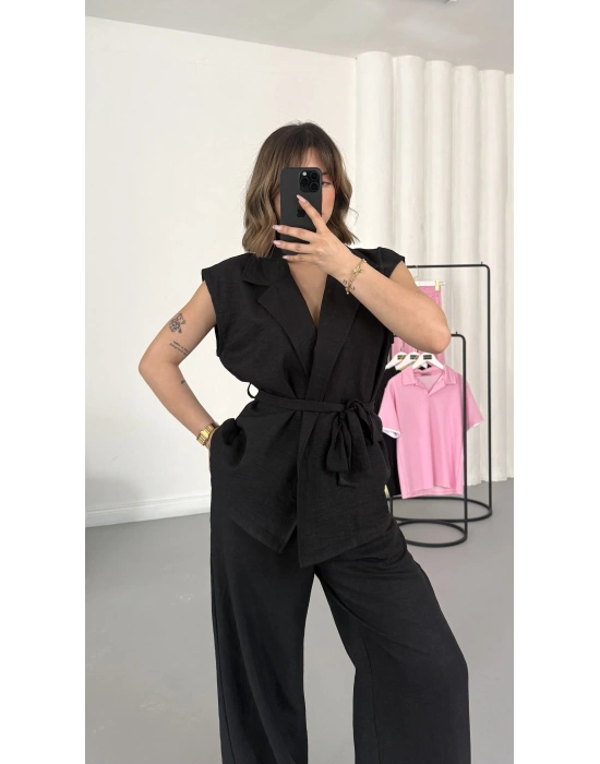 Alice Yelekli Takım - Siyah