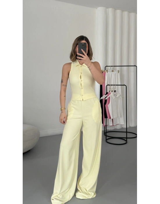 Shee Yelekli Takım - Sarı