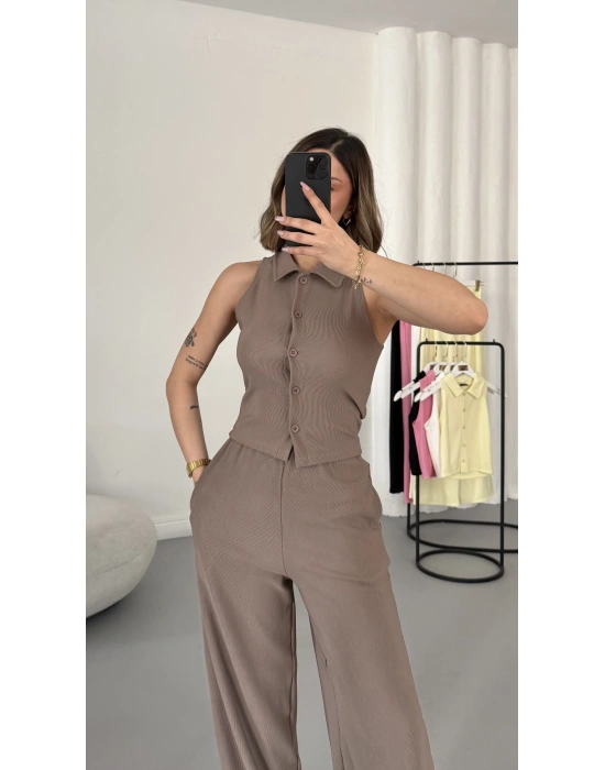 Shee Yelekli Takım - Vizon