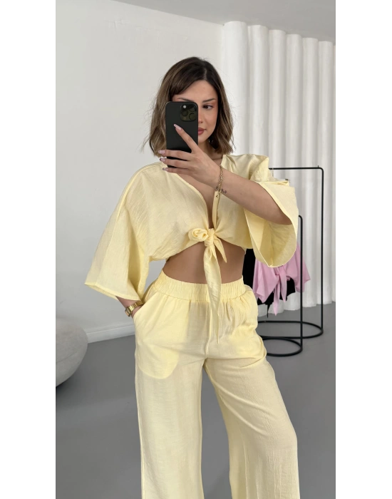 Darcy Bağlamalı Takım - Sarı