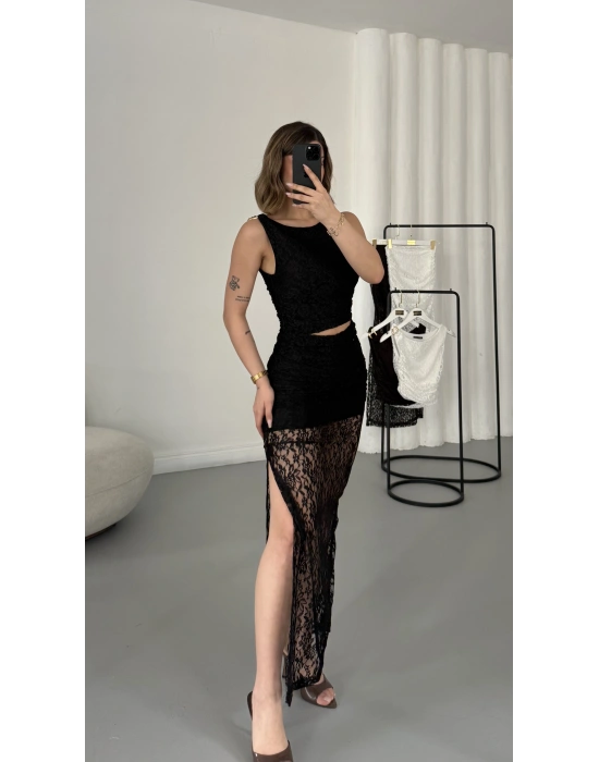 Marina Dantel Takım - Siyah