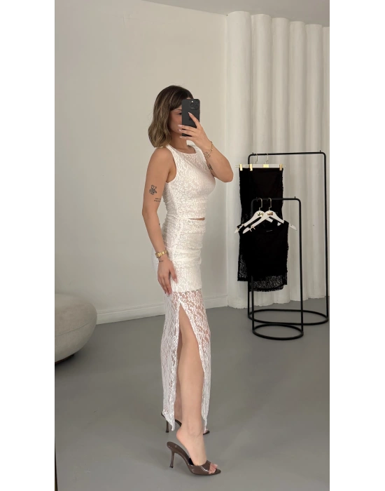 Marina Dantel Takım - Beyaz