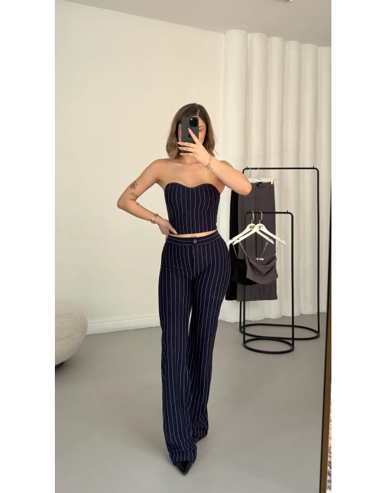 Joe Çizgili Takım - Lacivert