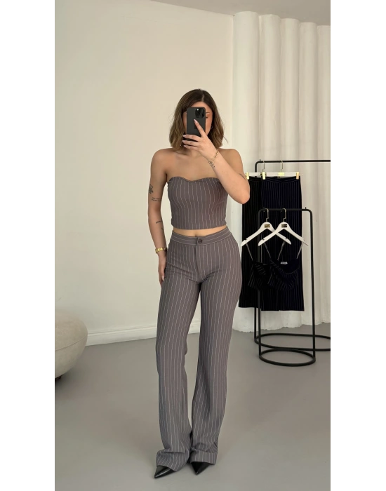 Joe Çizgili Takım - Gri