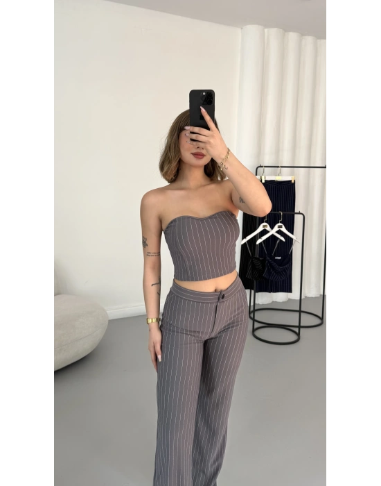 Joe Çizgili Takım - Gri