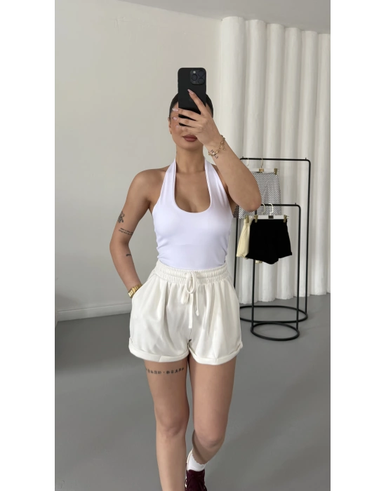 Jerry Basic Şort - Beyaz