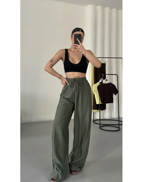 Oliver Salaş Pantolon - Yeşil