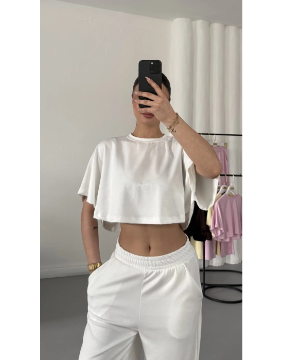 Cleo Salaş Takım - Beyaz