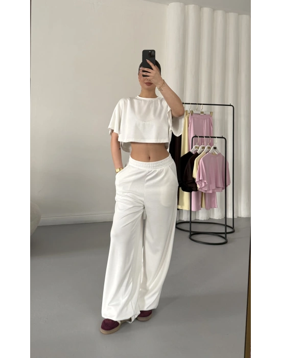 Cleo Salaş Takım - Beyaz