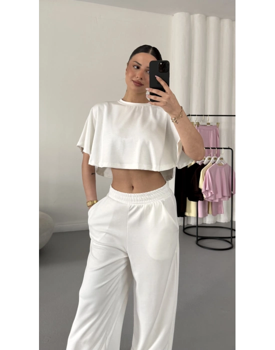 Cleo Salaş Takım - Beyaz