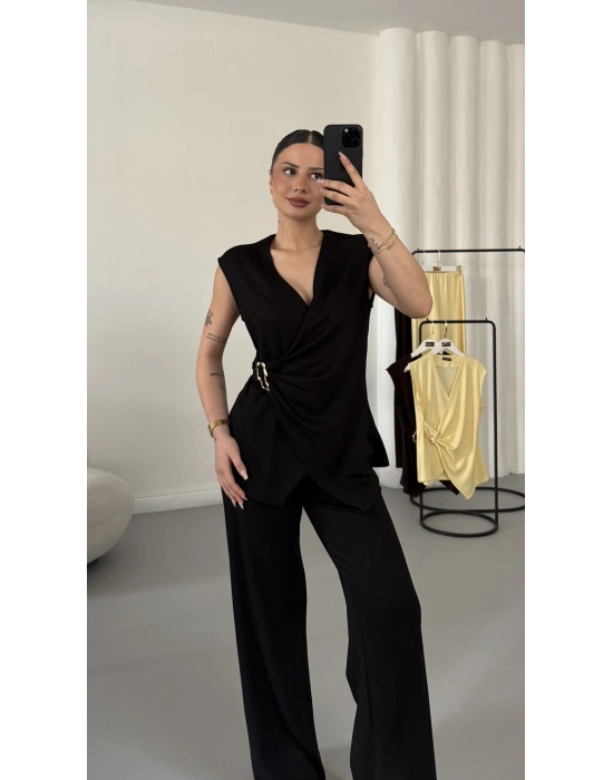 Luna Kruvaze Takım - Siyah