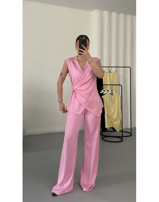 Luna Kruvaze Takım - Pembe