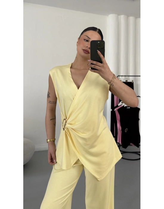 Luna Kruvaze Takım - Sarı