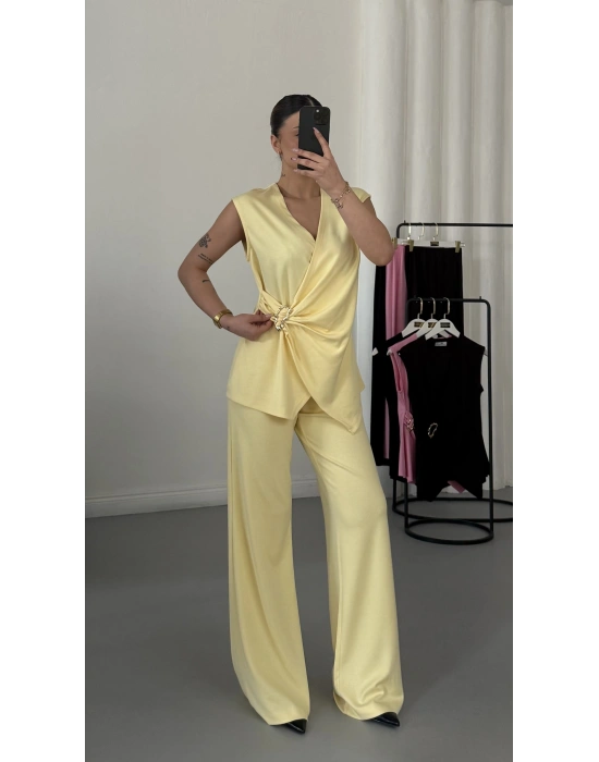 Luna Kruvaze Takım - Sarı