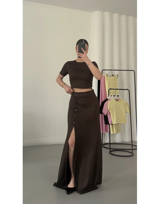 Pony Etekli Takım - Kahve