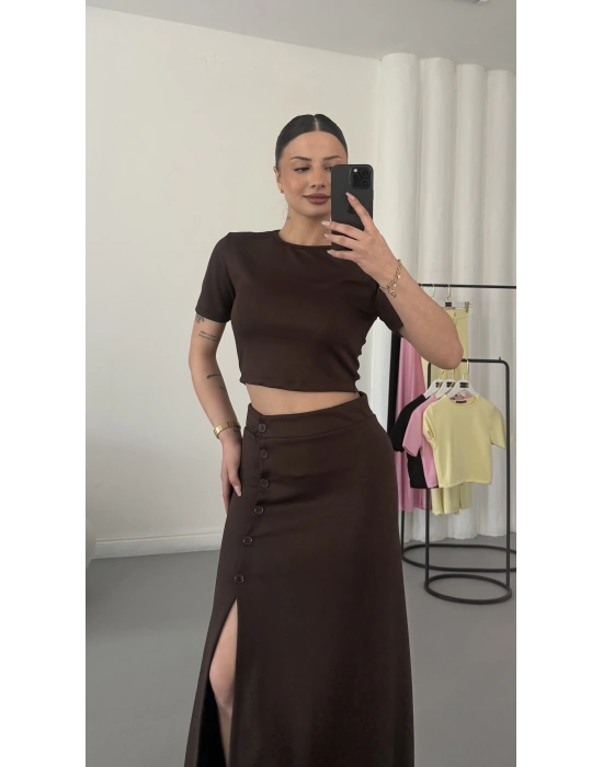 Pony Etekli Takım - Kahve