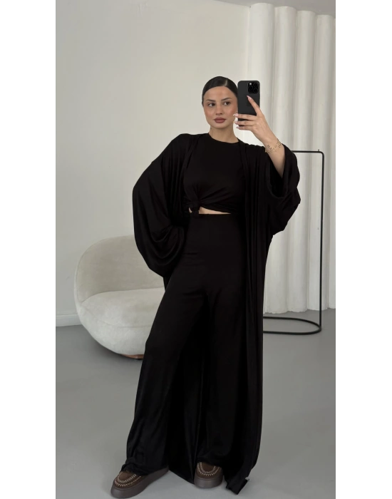 Slyvia Hırkalı Takım - Siyah