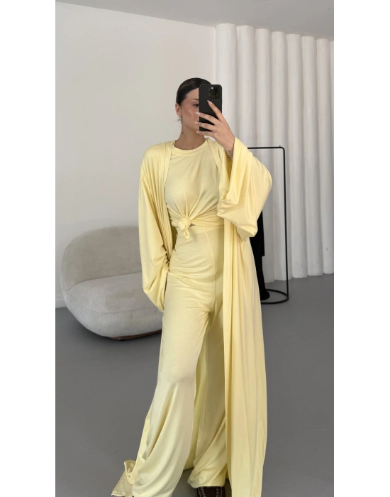 Slyvia Hırkalı Takım - Sarı