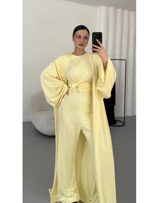 Slyvia Hırkalı Takım - Sarı