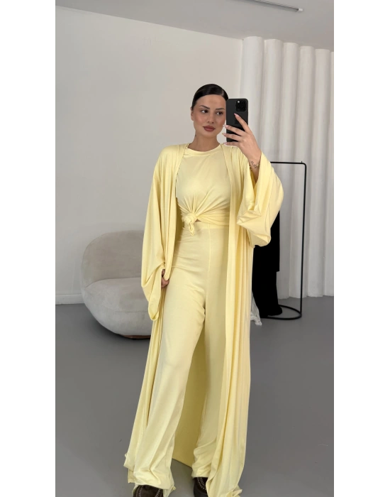 Slyvia Hırkalı Takım - Sarı