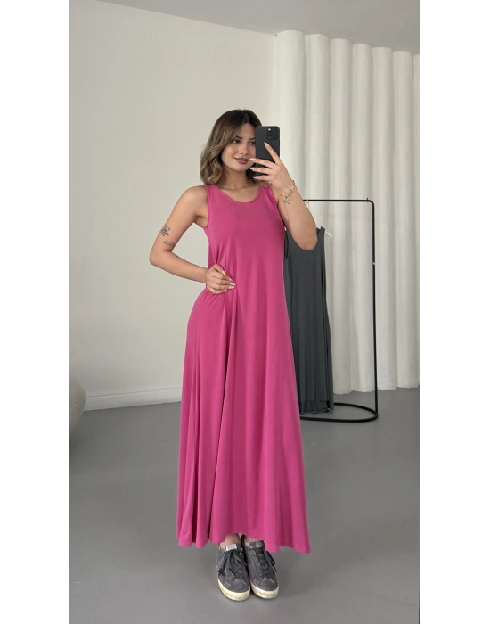 Ashley Salaş Elbise - Pembe