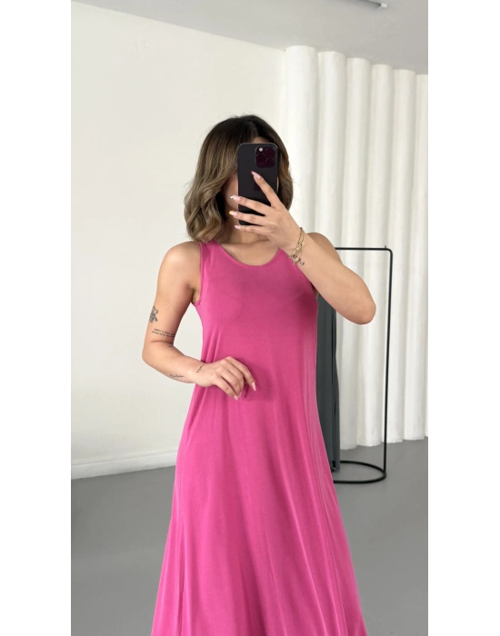 Ashley Salaş Elbise - Pembe