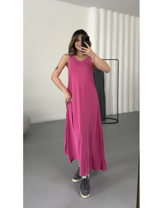 Ashley Salaş Elbise - Pembe