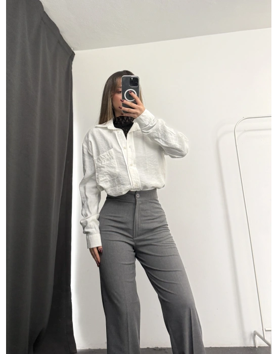 Ace Palazzo Pantolon - Gri