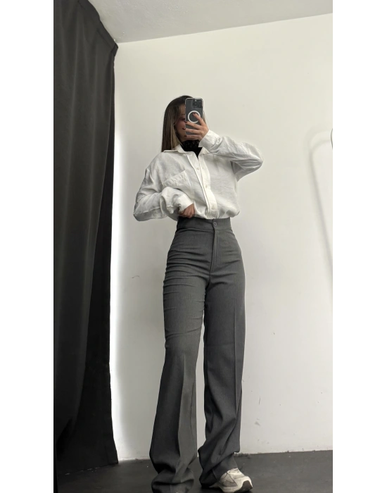 Ace Palazzo Pantolon - Gri