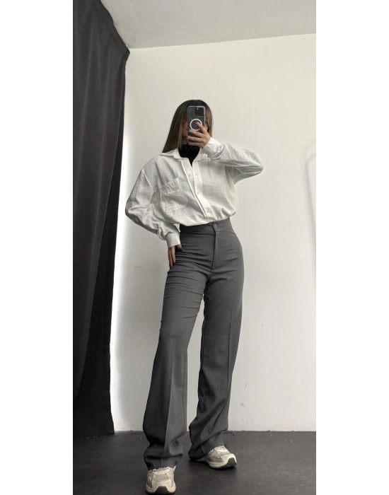 Ace Palazzo Pantolon - Gri