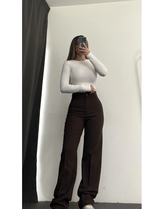 Ace Palazzo Pantolon - Kahve