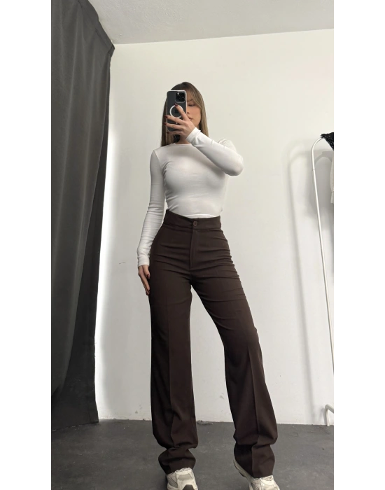 Ace Palazzo Pantolon - Kahve