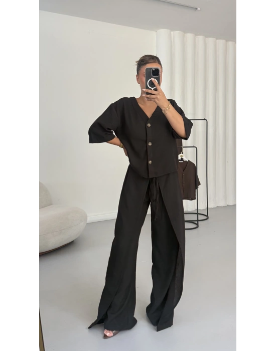 Alda Gömlek Takım - Siyah
