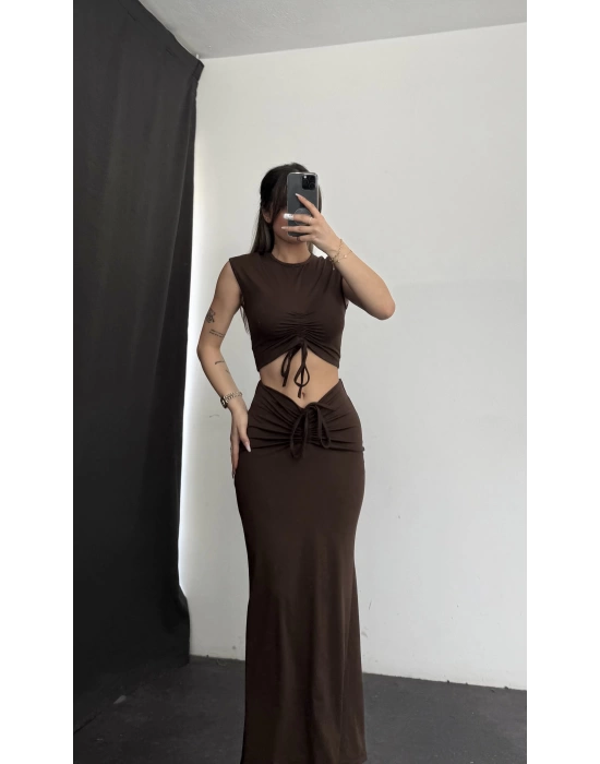 Anna Büzgülü Takım - Kahve